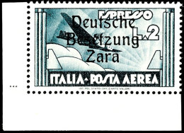 25 C. - 2 L. Flugpostmarken Und 2 L. Flugpost-Eilmarke, Postfrisch Geprüft Brunel Bzw. Ludin BPP, Mi. 920,-... - Occ. Allemande: Zara