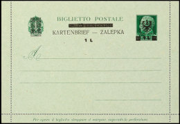 Kartenbrief 1L. Auf 25 C. Grün, Ungebraucht, Tadellos, Mi. 110,-, Katalog: K1 BFLetter-card 1L. On 25 C.... - Autres & Non Classés