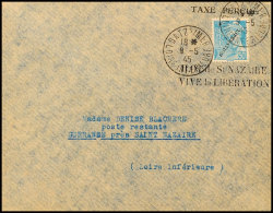 1945, Barfrankierter Brief Mit Französischer Freimarke 50 C. Mit Aufdruck "LIBERATION" - In Diesem Falle Kopf... - Autres & Non Classés