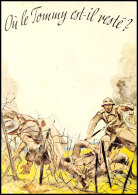 1940, Propagandakarte Des Deutschen Oberkommandos Der Wehrmacht Für Frankreich, So Genannte "Halt Gegen Das... - Autres & Non Classés