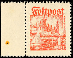 25 Öre - 1 Kr. Komplett Postfrisch, Einheitlich Vom Linken Bogenrand, Mi. 1.200.-, Katalog: I/III **25... - Autres & Non Classés