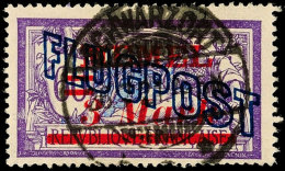 3 M Flugpost In A-Farbe Tadellos Gestempelt, Gepr. Klein BPP, Mi. 100.-, Katalog: 45a O3 M Airmail In A-color... - Memel (Klaïpeda) 1923