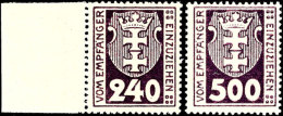 240 Pfennige Und 500 Pfennige In B-Farbe, Tadellos Postfrisch, Gepr. Soecknick BPP, Mi. 190.-+, Katalog: 9,12b... - Autres & Non Classés