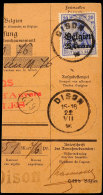 "DISON 22 VII 18", Klar Auf Postanweisungsteil 25 C., Rückseitig 10 C. BRÜSSEL 23.7.18, Katalog: 4, 14... - Autres & Non Classés