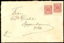 1897, DSP LINIE HAMBURG-WESTAFRIKA VII 30.7., 2x Recht Klar Auf Brief Mit 2x 10 Pfg Krone/Adler (jeweils Mit... - Autres & Non Classés