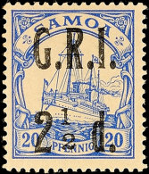 2 1/2 D. Auf 20 Pf. Mit PF II (ohne Bruchstrich), Tadellos Ungebraucht, Katalog: 4PFII *2 + D. On 20 Pf. With... - Samoa