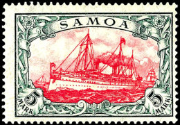 5 Mark Kaiseryacht, Type IA, Tadellos Ungebraucht, Gepr. Jäschke-L. BPP, Mi. 220.-, Katalog: 23IA *5 Mark... - Samoa