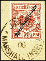 50 Pfg. "Marschall-" Auf Krone/Adler Berliner Ausgabe, Luxusbriefstück "JALUIT MARSHALLINSELN 8/6 00" (2.... - Marshall