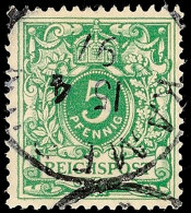 5 Pf. Tadellos Gestempelt "KAMERUN 15/4/97", Gepr. Steuer BPP, Mi. 50,-, Katalog: V46c O5 Pf. Neat Cancelled... - Cameroun