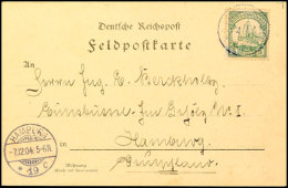 K.D.FELDPOSTSTATION Nr.3 2.11.(04), Etwas Undeutlich Als Entwerter Auf Postkarte Mit 5 Pfg. Kaiseryacht Ohne... - Sud-Ouest Africain Allemand