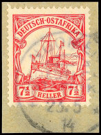 NGOMENI 23.5 14, Klar Auf Briefstück 7½ Heller Kaiseryacht, Katalog: 32 BSNGOMENI 23. 5 14, Clear... - Afrique Orientale