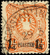 1 1/4 Piaster Auf 25 Pf. In B-Farbe Minimal Erhöht Gepr. Dr. Steuer VÖB, Mi. 340.-, Katalog: 4b O1 +... - Turquie (bureaux)