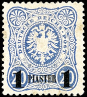 1 Piaster Auf 20 Pf. In A-Farbe Tadellos Ungebraucht, Gepr. Zenker BPP, Mi. 600,-, Katalog: 3a *1 Piastre On 20... - Turquie (bureaux)