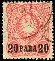 20 Para Auf 10 Pf. In A-Farbe Tadellos Gestempelt, Gepr. Dr. Hartung, Mi. 120.-, Katalog: 2a O20 Para On 10 Pf.... - Turquie (bureaux)