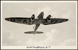 1940, (Ca.), Unsere Luftwaffe, Heinkel-Kampfflugzeug He 111, S/w Fotokarte Nr. 787, Tadellos Ungebraucht ... - Autres & Non Classés