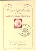 1941, "Mozart-Gedenkwoche In Wien" Pass. Frankiert Mit MiNr. 810 Und Enspr. SST Wien 2.12.41, Stz. Q 0745, Tadellos... - Autres & Non Classés
