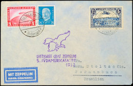 Luxemburg: 1932, 5. Südamerikafahrt Mit Auflieferung Friedrichshafen, Brief Aus LUXEMBOURG 27.8. Mit Flugpost... - Autres & Non Classés