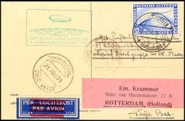 1931, 1. Südamerikafahrt, Auflieferung Friedrichshafen Mit Abwurf Kap Verde, Karte Mit 2 M. Zeppelin, Alle... - Autres & Non Classés