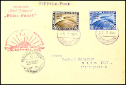 1931, Polarfahrt, Alle 3 Werte Auf 2 Zeppelinpostbelegen Nach Leningrad, Mi. 1.750.-, Katalog: Si.119B,E... - Autres & Non Classés