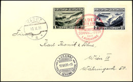 1931, Fahrt Nach Lausanne, Brief Mit Sondermarken 1 Und 2 Fr. Ab VADUZ *a* 10.VI.31 Nach Wien, Alle Stempel... - Autres & Non Classés