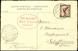 1930, Landungsfahrt Nach Kassel, Auflieferung Kassel Mit Bestätigungstempel Type II, Karte Mit 1 M. Adler,... - Autres & Non Classés