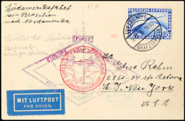 1930, Südamerikafahrt, Bordpostkarte Vom 30.5.30 Nach Lakehurst, Katalog: Si. 57a BF1930, South America... - Autres & Non Classés