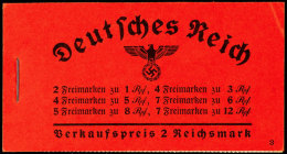 MH Hindenburg 1936/37, Postfrisches Prachtheftchen, Deckel Rechts Oben Geringe Bugspur Sonst Tadellos,... - Carnets