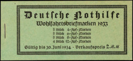MH Nothilfe Wagner 1933, Tadellos Postfrisch Mit Originalklammerung Und Ohne Aufschlagebug, Praktisch Wie... - Carnets
