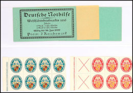 Nothilfe 1926, Markenheftchen Postfrisch (aufgetrennt, Ohne Klammer), Mi. 1.200,-, Die Heftchenblätter Schon... - Carnets