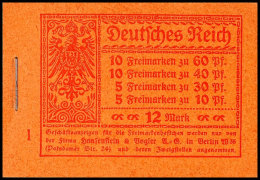 Markenheftchen 15, HBl.-Ränder Dgz, Tadellos Postfrisch, Michel 900.-, Katalog: MH15A **Stamp Booklet 15,... - Carnets
