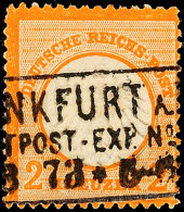 2 Kr. Orange, Klarer Ra3 "FRANKFURT", Einige Zahnspitzen Ausgabetypisch Verkürzt, Mi. 220.-, Katalog: 15... - Autres & Non Classés