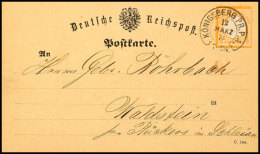 "KÖNIGSBERG PR.P.A. 12 MÄRZ 74", Sp. 20-1, Klar Auf Postkarte Mit ½ Gr. Nach Waldstein/Schlesien,... - Autres & Non Classés