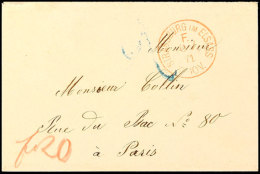 1871, "STRASSBURG IM ELSASS F. 10.7.71", Roter Franco-Stempel Auf Brief Mit Handschriftlichem Vermerk "fr. 20" Nach... - Autres & Non Classés
