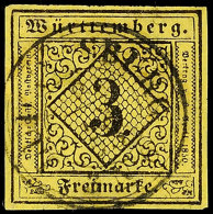 3 Kr Auf Seidenpapier Tadellos  Auf N, Gepr. Thoma BPP, Katalog: 2y O3 Kr On Silk Paper In Perfect... - Autres & Non Classés