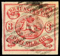 3 Sgr. Lilarosa, Allseits Breitrandig, Klarer Zentrischer NS "15", Tadellos, Katalog: 12Aa O3 Sgr. Lilac-rose,... - Brunswick