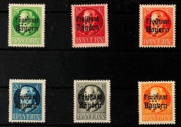 5 Bis 30 Pf. Ludwig, "K"-Lochung, 6 Werte Kpl. Postfrisch, Gepr. Pfenninger, Mi. 320,-, Katalog: 1/6 **5 Till... - Autres & Non Classés