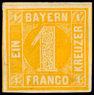 1 Kr Gelb Tadellos Ungebraucht, Mi. 100.-, Katalog: 8I *1 Kr Yellow In Perfect Condition Unused, Michel 100.,... - Autres & Non Classés