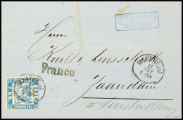7 Kr. Blau Auf Zwei Briefen Aus Gleicher Korrespondenz Von "MANNHEIM" Nach Zaandam/Holland (1869), Katalog: 25a... - Autres & Non Classés
