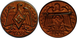 HJ Tagungsabzeichen 1938, Metall, An Nadel, Tieste HJ 38-03 A, Zustand III.  IIIHJ Conference Badge 1938,... - Non Classés
