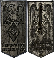 HJ Abzeichen "Aus Wenigen Wurden Viele", Metall, An Nadel, Tieste HJ 00-02, Zustand II-III.  II-IIIHJ Emblem... - Non Classés