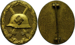 Verwundetenabzeichen In Gold, 2. Form, Massiv, An Nadel, Zustand II-III., Katalog: OEK 3844 II-IIIPurple Heart... - Non Classés