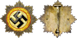 Deutsches Kreuz In Gold, Cupal/Tombak Vergoldet, An Nadel, Getragen, Tragebedingter Emaillefehler, Schwere... - Non Classés