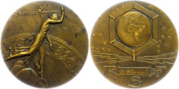 Frankreich, Bronzemedaille (Dm. Ca. 68mm, Ca. 146,52g), 1927, Von F. M. Dammann, Télégraphie Sans... - Autres & Non Classés