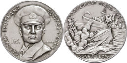 Weißmetallmedaille (Dm. Ca. 36mm, Ca. 19,03g), 1939, Von K. Goetz, Auf Den U-Boot Kapitän Günther... - Autres & Non Classés