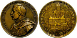 Preußen, Wilhelm II., Bronzemedaille (Dm. Ca. 70,10mm, 208,40g), 1908, Von W. Haverkamp, Auf Die... - Autres & Non Classés