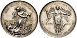 Silbermedaille (Dm. Ca. 39,20mm, 21,76g), 1863, Von Fischer Und Loos, Zum 50. Jahrestag Der Völkerschlacht.... - Autres & Non Classés