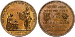 Württemberg, Bronzemedaille (Dm. Ca. 41mm, Ca. 32,66g), 1824, Von P. Hirsch, Auf Den 2. Geburtstag Des... - Autres & Non Classés