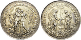 Altvergoldete Silbermedaille (Dm. Ca. 59mm, Ca. 61,92g), O.J.(1648), Von J. Höhn Und S. Dadler, Auf Den... - Autres & Non Classés