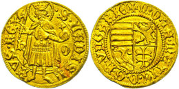 Goldgulden, O.J.(1458-1490), Matthias Corvinius, Huszar 673, Fb. 20, F. Vz.  Gold Guilders, O. J. (1458-1490),... - Hongrie