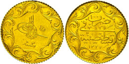 100 Piaster, Gold, 1909-1914, (1327 AH), Mahemmed V., Fb. 66, Vz.  Vz100 Piastre, Gold, 1909-1914, (1327... - Turquie